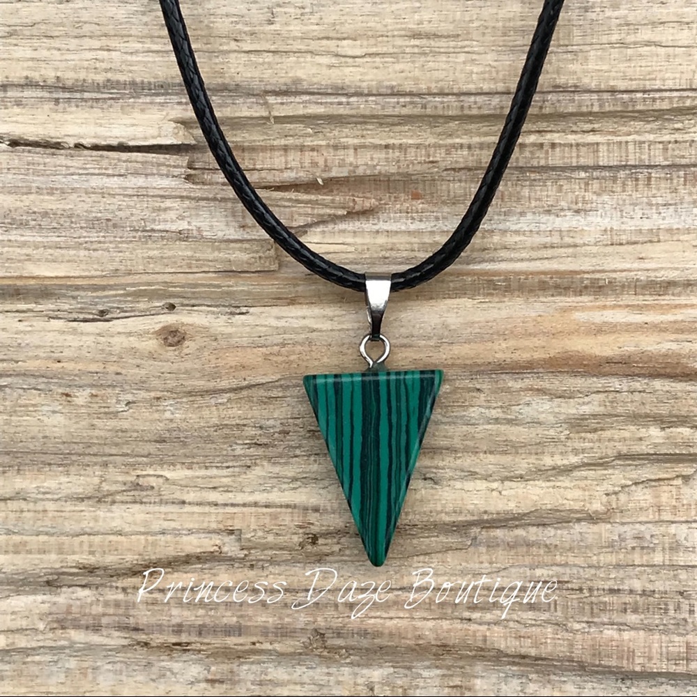 Natural Stone Arrow Necklace‎